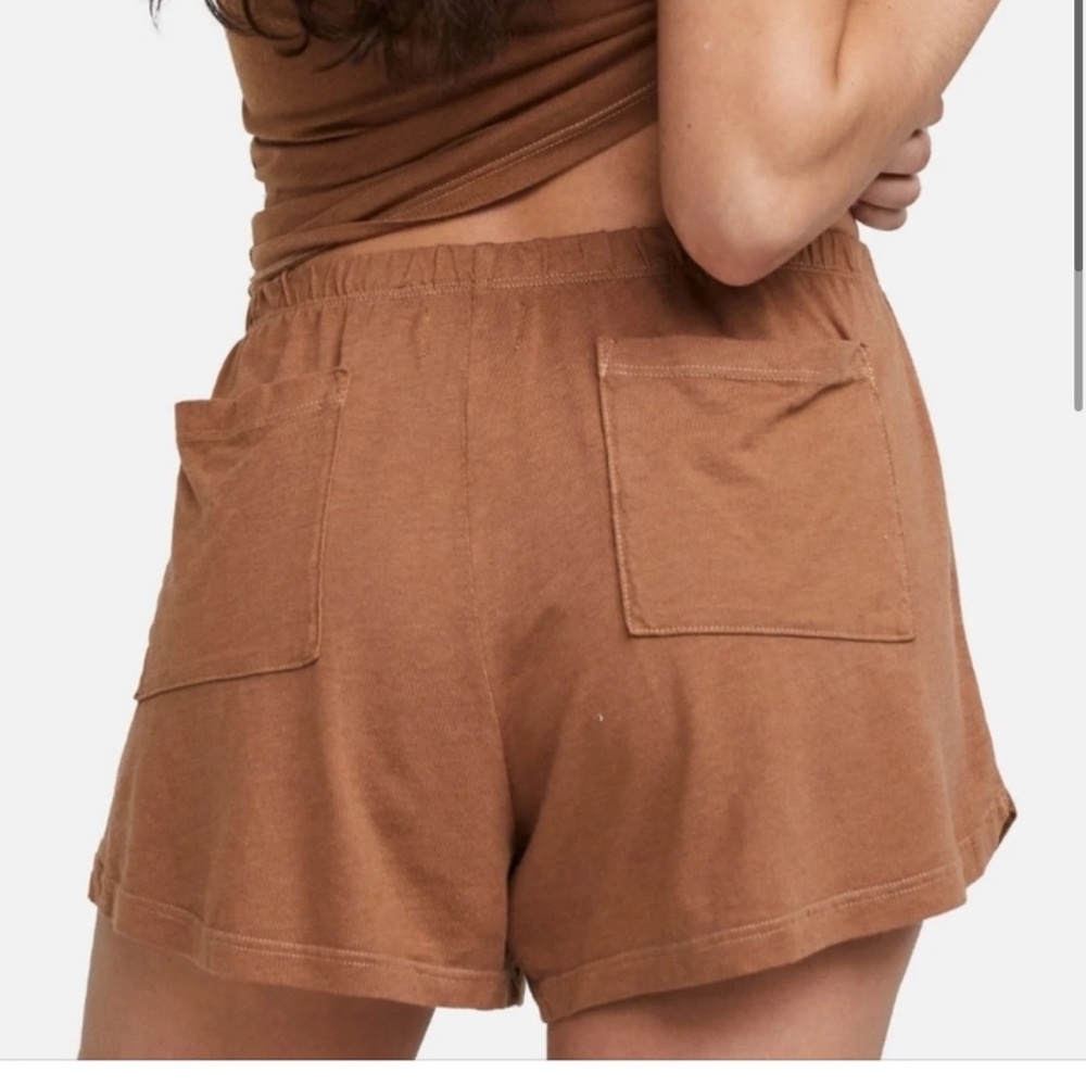 NWT - MATE the Label Tencel Sleep Shorts in Sedona Brown XS - Picture 2 of 8